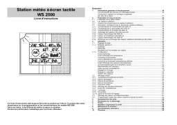 La Crosse Technology WS 2500-27 Manuel utilisateur