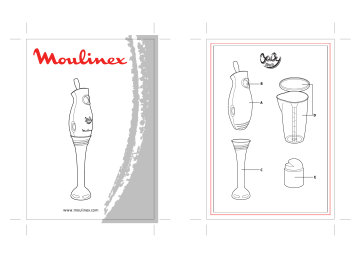 Manuel du propriétaire | Moulinex MIXEUR BABYLINE Manuel utilisateur | Fixfr