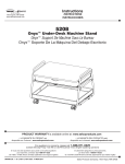 Safco Products 5208BL Printer Stand Guide d'installation