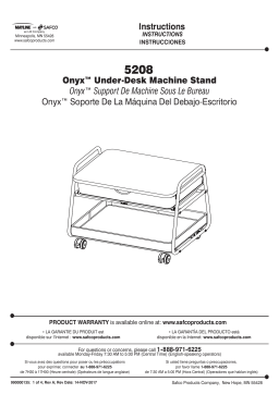 Safco Products 5208BL Printer Stand Guide d'installation