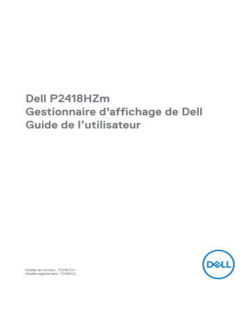 Dell P2418HZm electronics accessory Manuel utilisateur | Fixfr