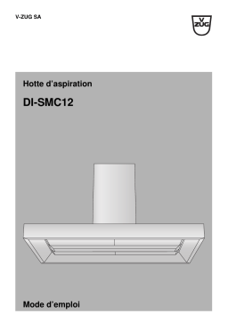 V-ZUG 016 Range hood DI-SMC12 Export Manuel utilisateur