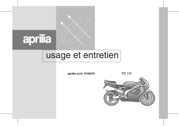 APRILIA RS 125 Manuel utilisateur