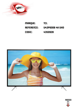 TCL U43P6006U49P6006U55P6006 Manuel utilisateur