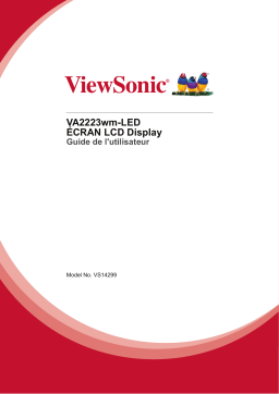 ViewSonic VA2223WM-LED Manuel utilisateur