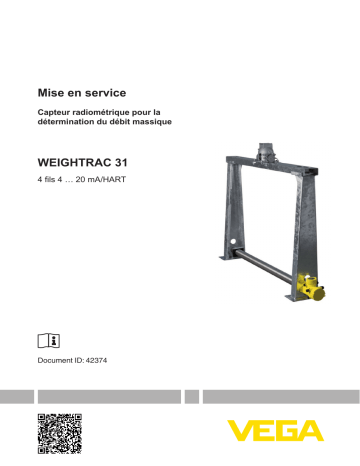 WEIGHTRAC 31 | Mode d'emploi | Vega WEIGHTRAC frame  Operating instrustions | Fixfr