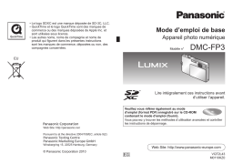 Panasonic DMC FP3 Mode d'emploi