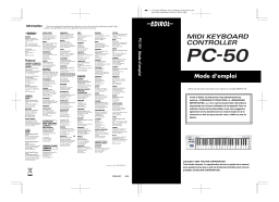 Edirol PC-50 Manuel utilisateur