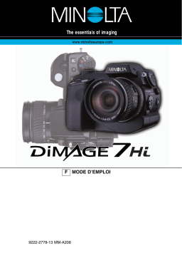 KONICA Dimage 7Hi Mode d'emploi