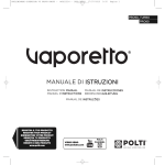 VAPORETTO POLTI ECO PRO 3.0 Manuel utilisateur