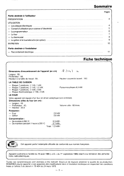 ROSIERES 2041 A Manuel utilisateur