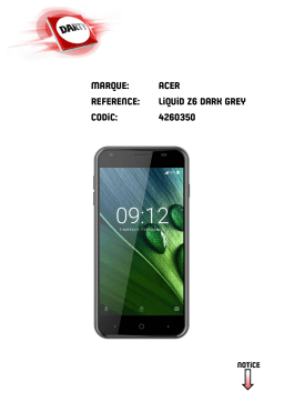 Acer LIQUID JADE Z PLUS Manuel utilisateur