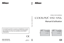 Nikon Coolpix S52c Manuel utilisateur