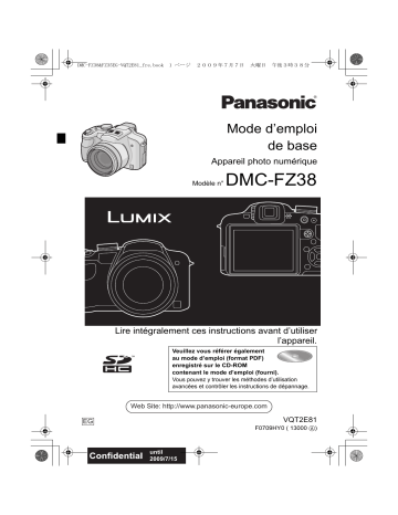 Panasonic DMC FZ38 Mode d'emploi | Fixfr