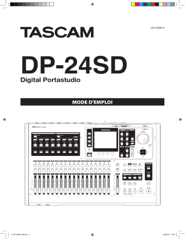 Tascam DP 24SD Mode d'emploi | Fixfr