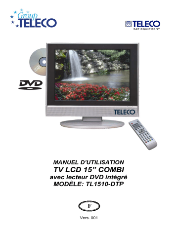 Teleco Monitor LCD 15p combi TL1510 DTP Manuel utilisateur | Fixfr