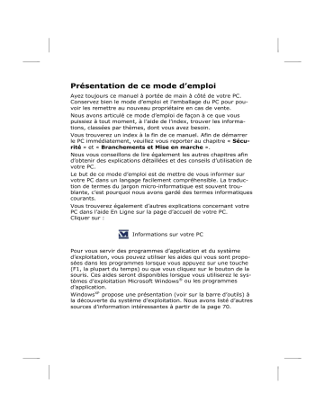 Manuel du propriétaire | Medion BDAPC8808 Manuel utilisateur | Fixfr