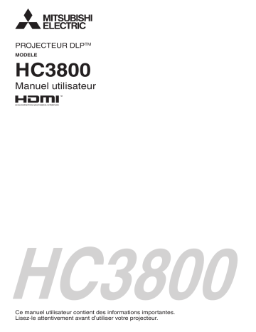 Manuel du propriétaire | Mitsubishi HC3800 Manuel utilisateur | Fixfr