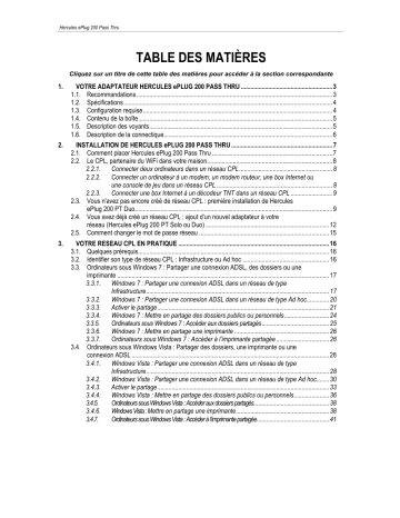 Hercules EPlug 200 Mini Pass Thru  Manuel utilisateur | Fixfr