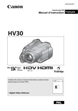 Canon HV30 Manuel utilisateur