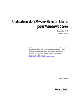 VMware Horizon Client pour Windows Store Manuel utilisateur