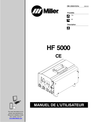 NA070001D | Manuel du propriétaire | Miller HF 5000 CE Manuel utilisateur | Fixfr