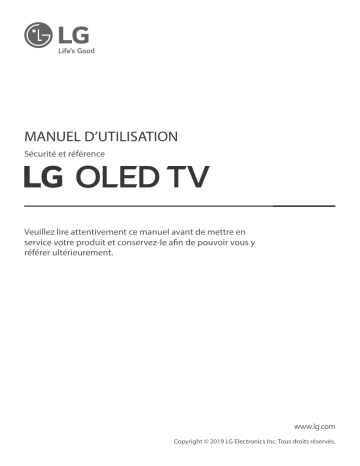 LG OLED55B9SLA Manuel du propriétaire | Fixfr