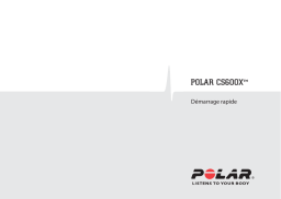 Polar CS600X Manuel utilisateur