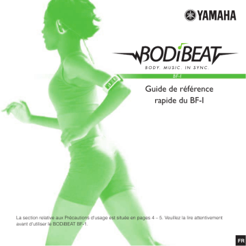 Manuel du propriétaire | Yamaha BODiBEAT BF-1 Manuel utilisateur | Fixfr