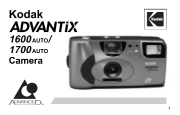 Manuel du propriétaire | Kodak Advantix 1600 Manuel utilisateur | Fixfr