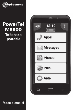 Amplicomms PowerTel M9500 Manuel utilisateur