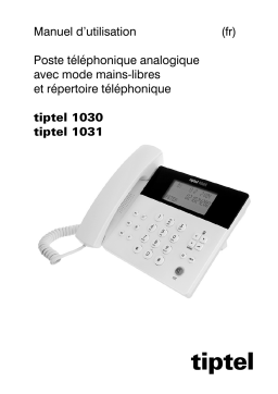 Tiptel 1031 Manuel utilisateur