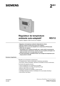 Siemens REV12 Manuel utilisateur