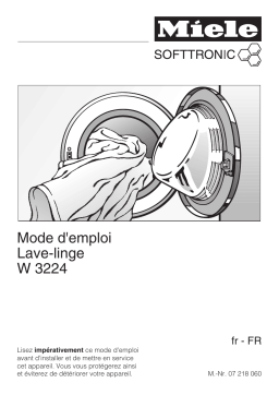 Miele W 3224 Manuel utilisateur