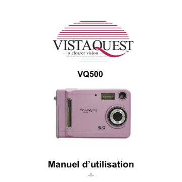 VistaQuest VQ 500 Manuel utilisateur | Fixfr