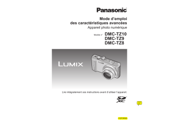 Manuel du propriétaire | Panasonic DMC-TZ9 Lumix Appareil photo numérique Manuel utilisateur | Fixfr