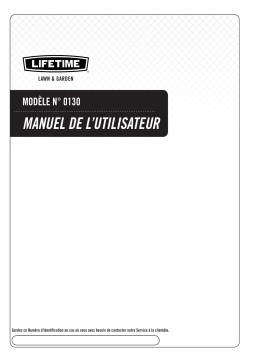 Lifetime 0130 10 in. x 30 in. Shelf Kit (3 pc.) Manuel du propriétaire