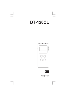 Sangean DT-120CL Manuel utilisateur