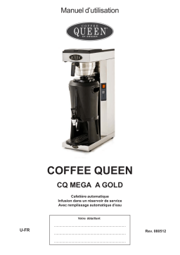 Coffee Queen CQ Mega A Gold Manuel utilisateur