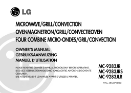 LG MC-9283JLR Manuel du propriétaire
