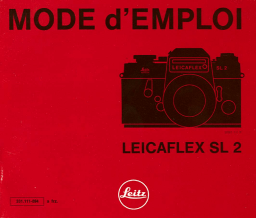 Leica Leicaflex SL 2 Manuel utilisateur