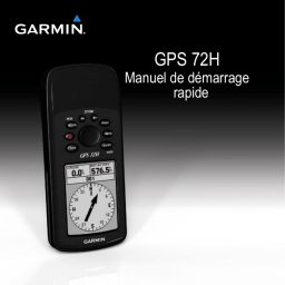 Garmin GPS 72H Manuel utilisateur