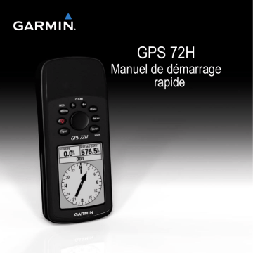 Guide de démarrage rapide | Garmin GPS 72H Manuel utilisateur | Fixfr