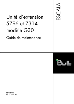 Bull Power6 - 5796 and 7314 Model G30 Manuel utilisateur
