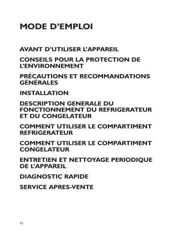 Manuel du propriétaire | Smeg CR325APNF Manuel utilisateur | Fixfr