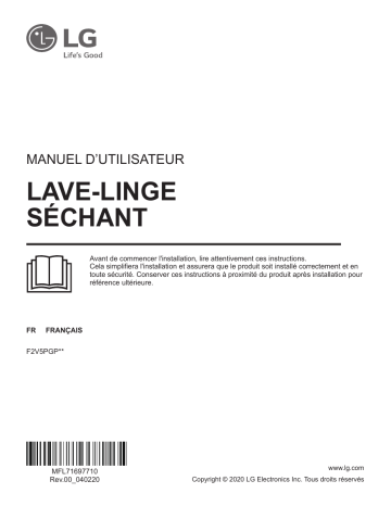 LG F2V5PGP2T Manuel du propriétaire | Fixfr