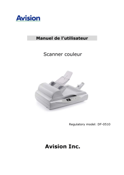 Avision AV610C2 Manuel utilisateur