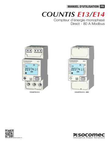 Mode d'emploi | Socomec COUNTIS E1x Operating instrustions | Fixfr