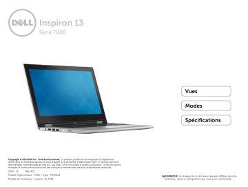 Dell Inspiron 7348 2-in-1 laptop spécification | Fixfr