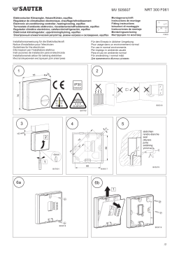sauter NRT 300 Elektronischer Klimaregler Manuel utilisateur